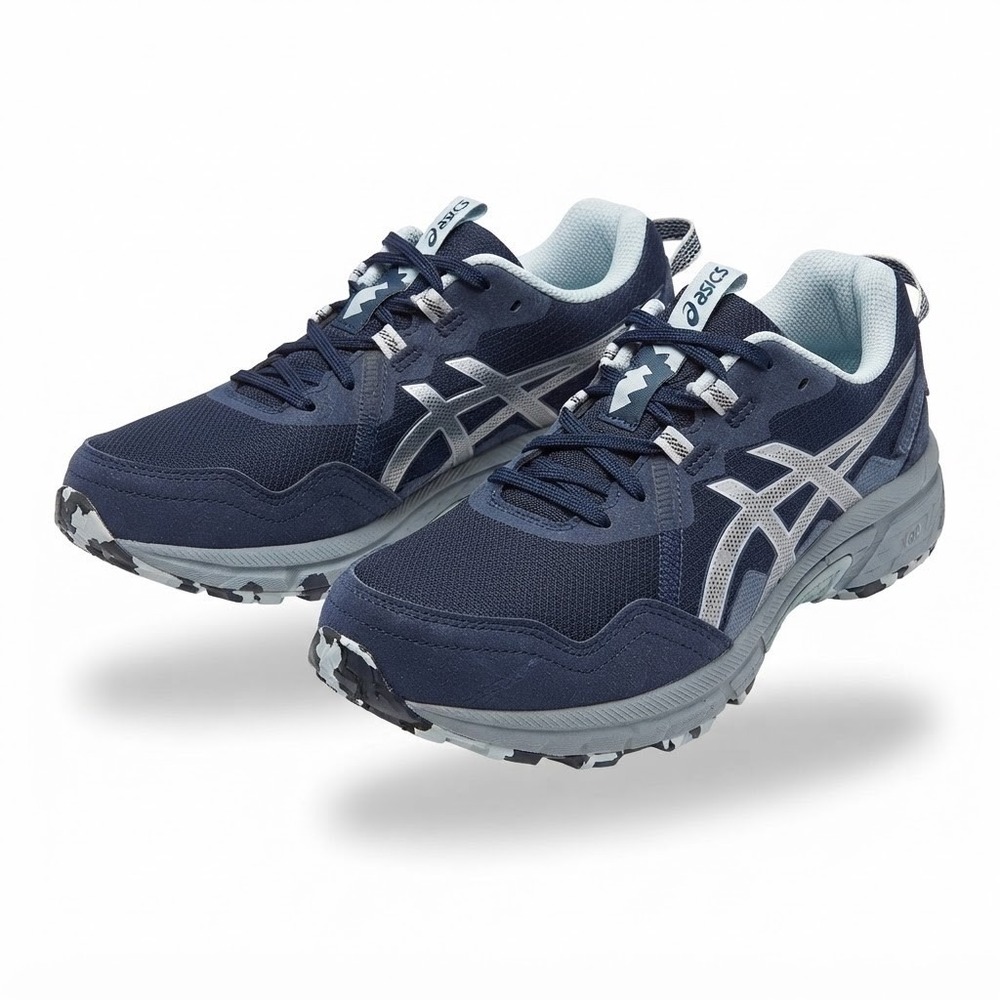 Asics Gel-Venture 10 Trail Shoes Women 6.5 Midnight Gravel New 1012B761-400